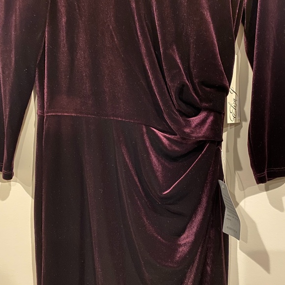 Eliza J Velvet Sheath Cocktail Dress, Size 6, NWT - Picture 9 of 10